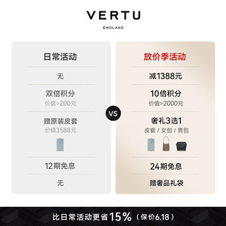 VERTU纬图 METAVERTU 5G手机骁龙8系列6400万像素安全加密系统手机 静谧蓝高定款 12GB+512GB