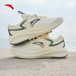 anta 安踏 路跑丨减震跑步鞋女2023夏季网面透气软底中考跑鞋女款运动