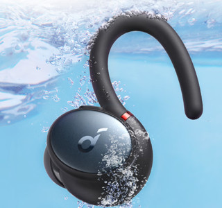 SoundCore 声阔 Sport X10 半入耳式挂耳式动圈蓝牙耳机 黑色