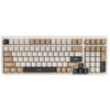 SUNSONNY 森松尼 J80 100键 有线机械键盘 咖啡棕白 红轴 橙光