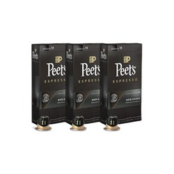 Peet's COFFEE 皮爷咖啡 皮爷peets 胶囊咖啡 强度11 浓黑布蕾30颗装 法国进口