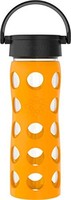 Lifefactory 玻璃水瓶 不含双酚A 带经典盖 保护性硅胶套 Marigold 16 Ounce