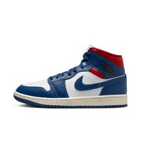 AIR JORDAN 正代系列 Air Jordan 1 Mid 女子篮球鞋 BQ6472-146 白色/法国蓝/健身红/帆白/黑 37.5