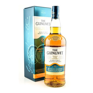 格兰威特 The Glenlivet 格兰威特珍惜 白橡 上尉单一麦芽威士忌1000ml 上尉1L+白橡木桶1L