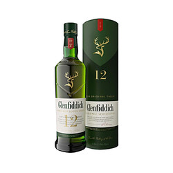 Glenfiddich 格兰菲迪 12年 单一麦芽威士忌 1000ml 单瓶装