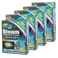 厕泡泡 4盒装英国菲玛斯Famous(进口)微波炉蒸汽清洁剂清洁厨房强力去污除油专用蒸汽除菌除味 4盒装