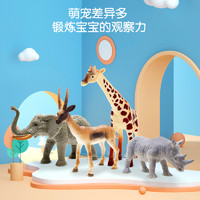Wenno 动物模型仿真恐龙玩具长颈鹿儿童认知男孩女孩农场海洋生物