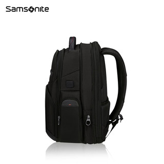 Samsonite 新秀丽 背包男商务通勤书包大容量多功能双肩包电脑包KM2*008 黑色