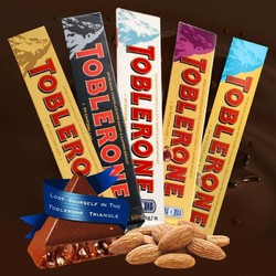 TOBLERONE 瑞士三角 黑/牛奶白巧克力100g*3