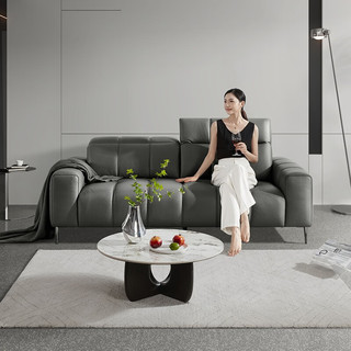 顾家家居（KUKA）现代简约风小方块客厅沙发大小户型客厅可调靠头布艺沙发2153 30天发货抹茶绿大四人位