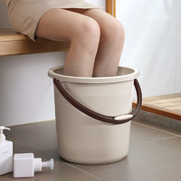 家杰优品 水桶洗衣泡脚洗澡桶 耐用加厚清洁塑料手提水桶多用桶大容量19L