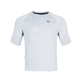单导单导基础款T恤插肩袖男士短袖速干薄款透气运动户外耐勾夏季 白色 XL