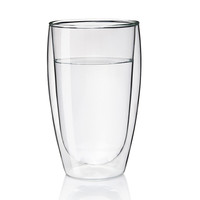 雅集 双层玻璃杯 家用防烫水杯子绿茶杯 450ml