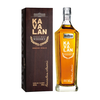 Kavalan 噶玛兰 经典单一麦芽威士忌 双瓶装 1000ml*2