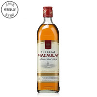 Macaulay 麦高瑞 威士忌 英国原装进口洋酒烈酒基酒 麦高瑞威士忌700ml