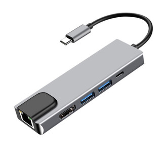 友博士（UFBOSS） 友博士 Type-C扩展 USB-C转USB3.0分线器带网口 HUB集线 USB3.0+HDMI+PD+网口