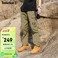 Timberland 长裤男裤春季新款户外梭织旅行城市休闲宽松工装裤A27G3A58/军绿色