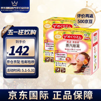 花王（KAO）日本进口 花王（KAO）美舒律蒸汽眼罩/热敷贴推荐长时间眼部按摩 柚子香热敷贴12枚*2