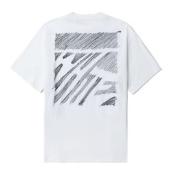 OFF-WHITE Logo刺绣饰斜纹T恤 OFWTEW38S27MKWHX