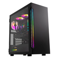 Thermaltake 曜越 Tt(Thermaltake)挑战者H2 Pro 黑色 机箱电脑主机(ARGB灯条/支持360水冷/磁吸开窗侧透/U3/支持EATX)