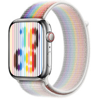 Damon Light 适用于Apple watch系列尼龙回环编织魔术贴表带透气舒适时尚简约