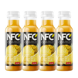 NONGFU SPRING 农夫山泉 NFC果汁（冷藏型） 100%鲜榨凤梨混合汁 300ml*4瓶