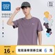 JEANSWEST 真维斯 男装纯棉夏季圆领字母印花短袖T恤男女同款JW