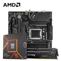 AMD锐龙5 7600X处理器+微星PRO B650M-A WIFI+金士顿DDR5 32GB 5600台式机内存条 CPU主板内存套装
