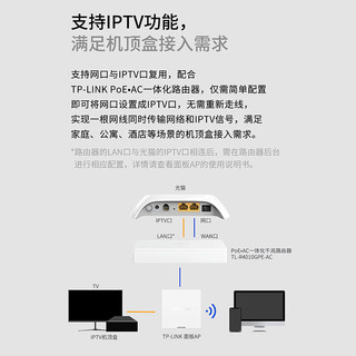 TP-LINK 普联 AX6000双频5G Wi-Fi6无线面板AP 大户型mesh组网全屋wifi6 XAP6030GI-PoE易展版