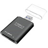 COXCKOC西颗cfexpress读卡器高速USB3.1相机SD卡 cfe二合一多功能读卡器 浅黑色USB3.0