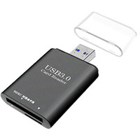 COXCKOC西颗cfexpress读卡器高速USB3.1相机SD卡 cfe二合一多功能读卡器 浅黑色USB3.0