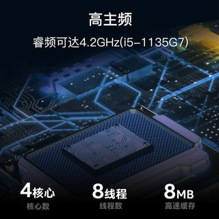 英特尔(Intel) NUC迷你电脑 猎豹峡谷 猎豹峡谷 NUC11PAHi50Z 32G内存/512G固态