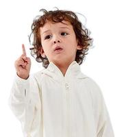 Wellber 威尔贝鲁 儿童防晒衣 云朵白 130码