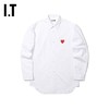 I.T IT CDG PLAY COMME des GARÇONS川久保玲男装长袖衬衫饰爱心刺绣