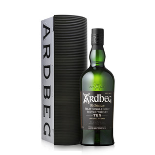雅伯WHISKY L Ardbeg阿贝单一麦芽威士忌苏格兰进口洋酒 10年（酒厂盒装）