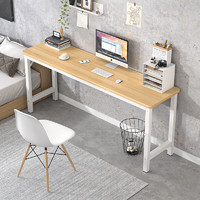 普派 电脑桌靠墙窄桌 单层橡木色120cm