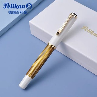 Pelikan 百利金 德国Pelikan百利金钢笔M200 24K镀金笔尖树脂M205墨水笔活塞钢笔