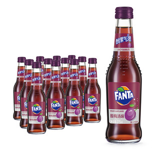 Fanta 芬达 可口可乐（Coca-Cola）芬达醇果气泡酸梅汤味汽水玻璃瓶275ml*12