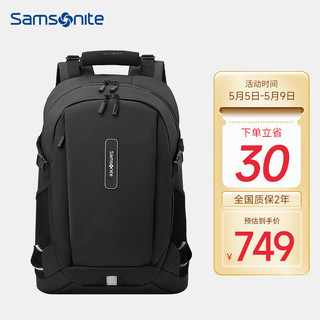Samsonite 新秀丽 双肩包电脑包男士防水旅行包笔记本电脑包15.6英寸BP4*003黑色
