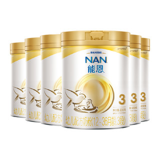 Nestlé 雀巢 能恩婴幼儿婴儿配方奶粉3段(1-3岁)瑞士进口益生菌900g×6罐