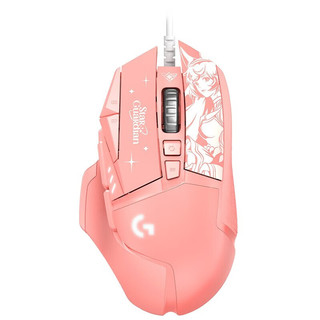 罗技（G） G502 SG 游戏鼠标键盘有线键鼠K835 机械键盘 电竞女神键盘鼠标套装 粉色少女 K835+G502 SG阿狸套装