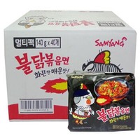 SAMYANG 三养 三養（SAMYANG）辣鸡肉味超辣火鸡面1箱 140g*40袋/箱 韩国进口速食泡面