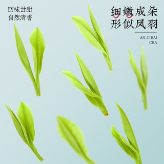 福茗源FUMINGYUAN TEA 茶叶绿茶 特级安吉白茶 2023新茶明前春茶高山黄金叶白茶礼盒100g