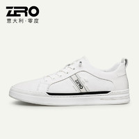 ZERO 零度男鞋官方旗舰板鞋2023夏季新款男士真皮时尚潮流时尚简约