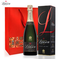兰颂（Lanson）法国兰颂黑牌天然香槟起泡酒原瓶进口红酒 750ml单支礼盒装