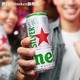 Heineken 喜力 silver/喜力星银啤酒500ml*9罐 --电音版 整箱装 铝罐