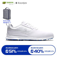 FOOTJOY FJ Footjoy高尔夫鞋男士Superlite XP系列舒适 透气 轻便防泼水 无钉鞋 58087 白色 7.0-39