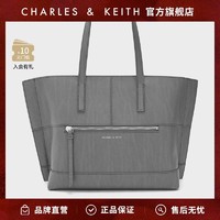 CHARLES & KEITH CHARLES&KEITH;大容量复古纹手提单肩包托特包包女包CK2-30270822