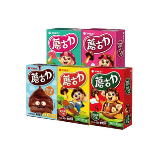好丽友（ORION）蘑古力10盒儿童零食品蘑菇力草莓黄油榛子巧克力牛奶味饼干 榛子巧克力味48g*5盒