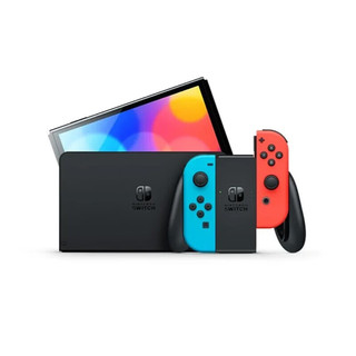 Nintendo 任天堂 日版 Switch 游戏主机 OLED版红蓝色+宝可梦紫